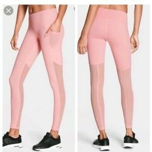EUC Victoria's Secret Leggings Pockets Mesh